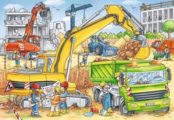 Ravensburger palapeli 2x24 palaa - Rakennustyöt