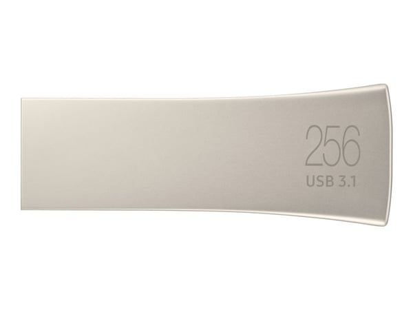 Samsung BAR Plus MUF-256BE3 - USB-flashstasjon - 256 GB - USB 3.1 Gen 1 - sjampanjesølv