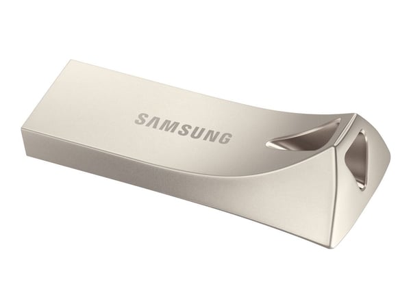 Samsung BAR Plus MUF-256BE3 - USB-flashstasjon - 256 GB - USB 3.1 Gen 1 - sjampanjesølv