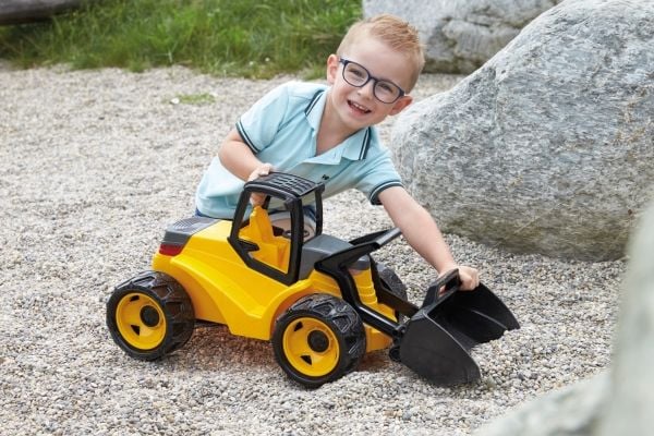 Lena GIGA TRUCKS Earth mover Pro, Gravemaskin, Earth mover, 3 år, Sort, Gult