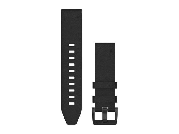 Acc,fenix 5 Plus 22mm QuickFit Black Leather Band