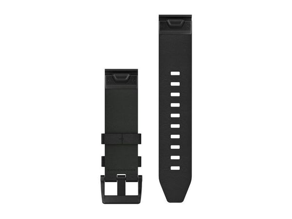 Acc,fenix 5 Plus 22mm QuickFit Black Leather Band