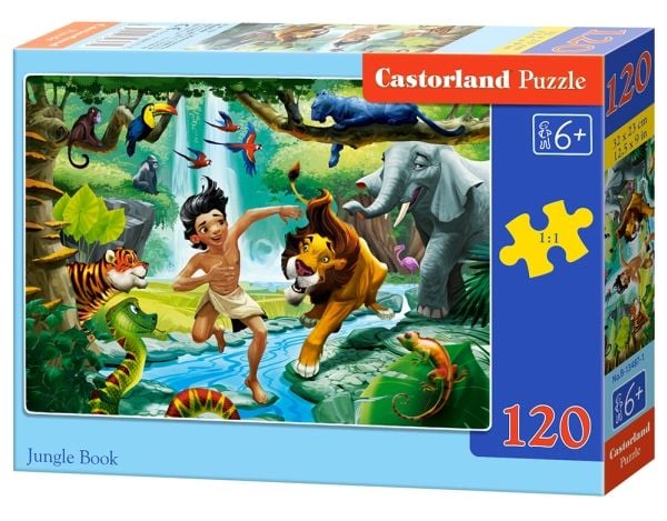 Castorland Jungle Book 120 pcs, 120 kpl, Sarjakuvat, 6 vuosi/vuosia