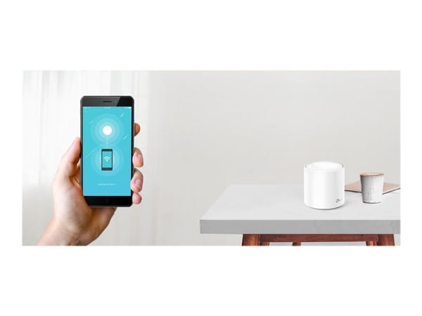 TP-Link Deco X60 - Wi-Fi-system - (3 rutere) 1GbE - Wi-Fi 6 - Dobbeltbånd