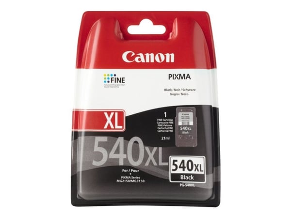 Canon PG-540 XL w/sec, Korkea (XL) värintuotto, Väriainepohjainen muste, 1 kpl