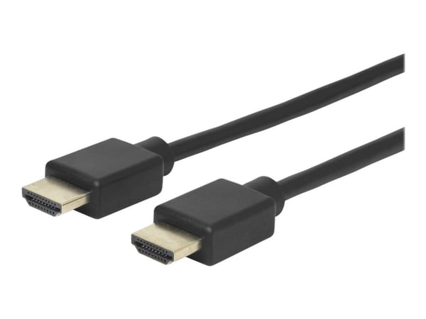 eSTUFF - High Speed - HDMI-kabel med Ethernet - HDMI hann til HDMI hann - 5 m - svart - 4K-støtte