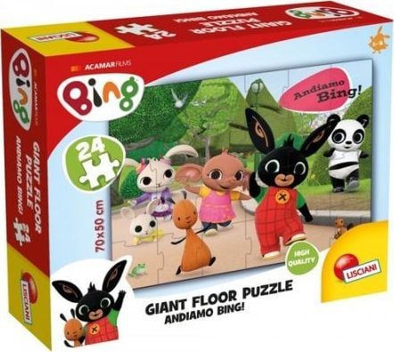 Lisciani Bing Giant Floor 24 - Let's go Bing!