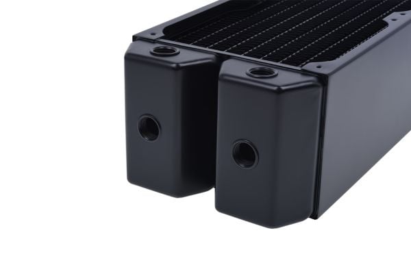 Alphacool NexXxoS Monsta, Radiatorblokk, Kopper, Svart, Grå, 2 stang, 2 vifter, 12 cm