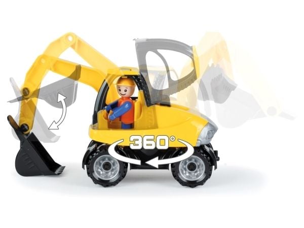 Lena Truckies Excavator, Gravemaskin, 2 år, Sort, Gult