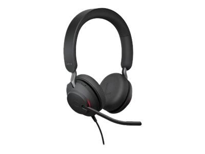 Jabra Evolve2 40 UC Stereo - Hodesett - on-ear - kablet - USB-C - lydisolerende
