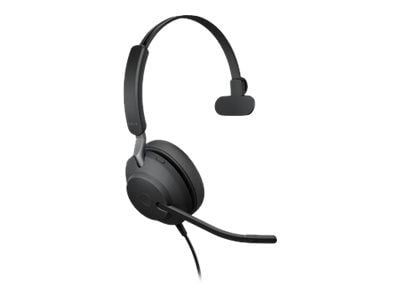Jabra Evolve2 40 UC Stereo - Hodesett - on-ear - kablet - USB-A - lydisolerende
