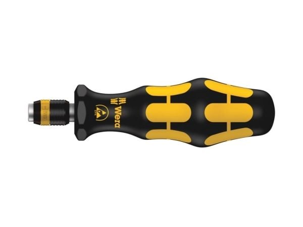 Wera 816 R Bits käsikahva ESD, ei-magneettinen, 33 mm, 119 mm, 33 mm, 76 g