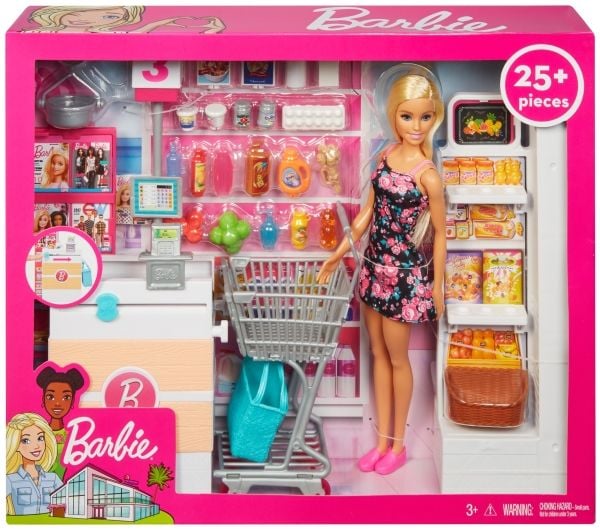 Barbie - Barbie and the Supermarket - hvit, rosa
