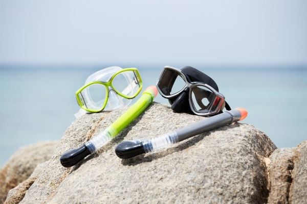 Bestway 24050, Barn, Halv ansiktsmaske, Snorkling, Svart, Grønn, 14 år, 600 g