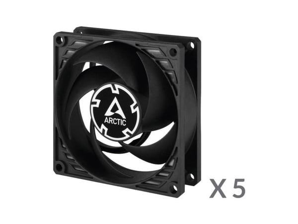 ARCTIC P Series 8 - Kabinettvifte - 80 mm (en pakke 5)
