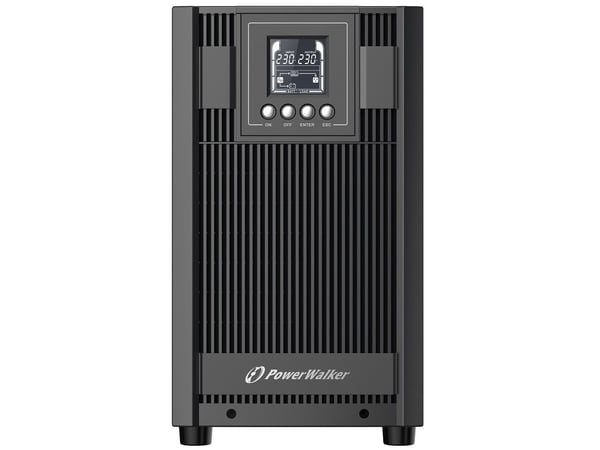 PowerWalker VFI 3000 AT - UPS - AC 80 - 300 V - 2700 watt - 3000 VA - 9 Ah - RS-232, USB - utgangskontakter: 5