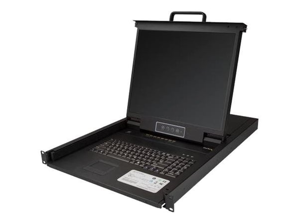 StarTech 8 Port Rackmount KVM Console with 6ft Cables, Integrated KVM Switch with 19" LCD Monitor, Fully Featured 1U LCD KVM Drawer- OSD KVM, Durab...