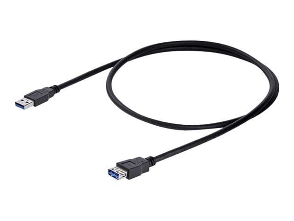 StarTech 1m Black SuperSpeed USB 3.0 Extension Cable A to A - Male to Female USB 3 Extension Cable Cord 1 m (USB3SEXT1MBK) - USB-forlengelseskabel ...