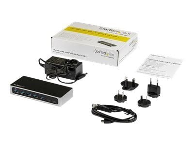 StarTech.com 7 Port USB C Hub with 1m cable and Fast Charge Port, USB-C to 5x USB-A 2x USB-C USB 3.0 (USB 3.1/3.2 Gen 1 SuperSpeed 5Gbps), Self Pow...