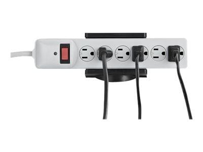 Startech Power Strip Desk Mount - Clamp-on Power Strip Holder - Adjustable - Desk / Table Clamp for Power Strip (PWRSTRPCLMP) - Monteringsklemme fo...