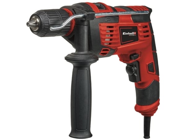 Einhell TC-ID 720/1 E, Rett drill, Sort, Rød, 1,3 cm, 2800 RPM, 3 cm, 1 cm