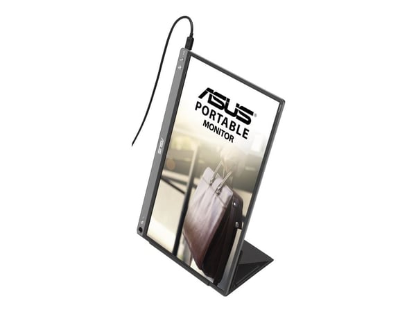 ASUS ZenScreen MB16ACE - LED-skärm - 15.6" (16" visbar) - bärbar - 1920 x 1080 Full HD (1080p) - IPS - 250 cd/m² - 5 ms - USB-C - mörkgrå