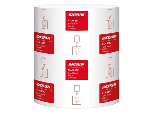 Håndklæderulle Katrin Classic Midi 1-lag 205 mm x320 m uden Hylse Uperforeret - (karton á 6 ruller)
