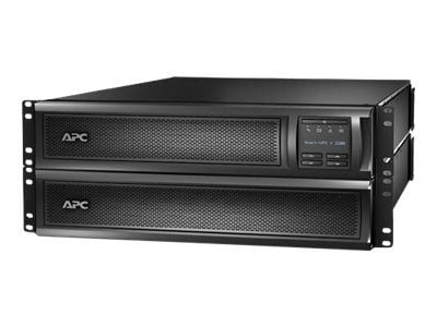 APC Smart-UPS X 2200 Rack/Tower LCD - UPS (rackmonterbar/ekstern) - AC 208/240 V - 1980 watt - 2200 VA - enkeltfase - Ethernet 10/100, RS-232, USB ...