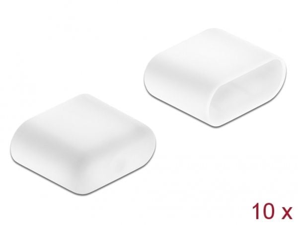 Delock Pölysuojus USB Type-C urokselle - Pölysuojus - valkoinen (10 kpl)