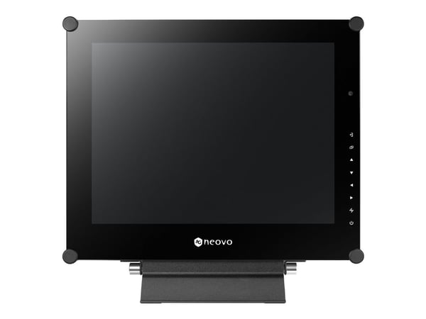 AG Neovo SX-15G, Videovalvontanäyttö, Vapaasti seisova/seinäkiinnitys, Musta, 20°, 0 - 20°, CB, FCC