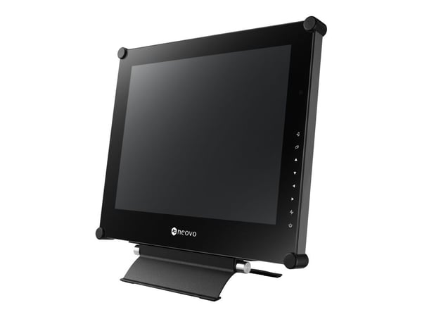 AG Neovo SX-15G, Videovalvontanäyttö, Vapaasti seisova/seinäkiinnitys, Musta, 20°, 0 - 20°, CB, FCC