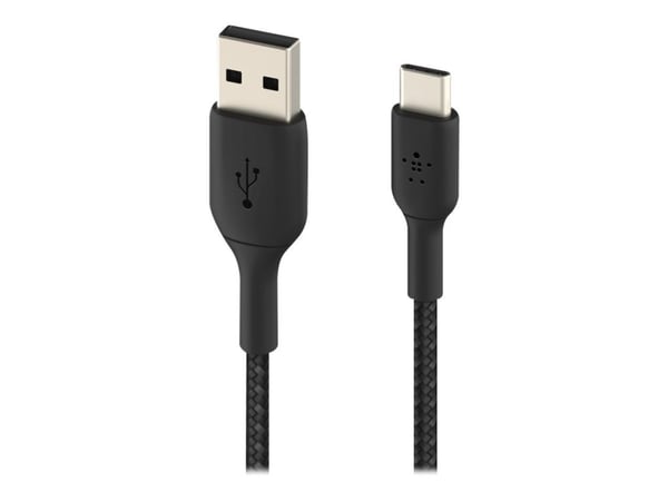 Belkin CAB002BT2MBK, 2 m, USB A, USB C, Musta