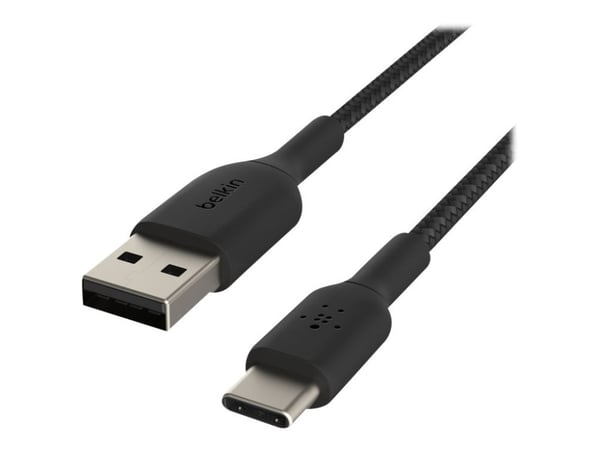 Belkin CAB002BT2MBK, 2 m, USB A, USB C, Musta