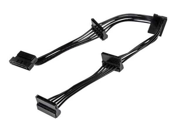 StarTech 15.7 in (400 mm) SATA Power Splitter Adapter Cable - M/F - 4x Serial ATA Power Cable Splitter (PYO4SATA) - Strømsplitter - SATA-strøm (han...