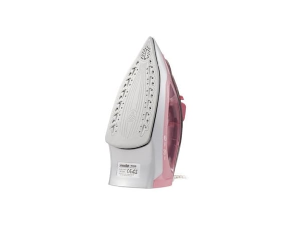 Mesko Home MS 5028, Tørr & dampstrykejern, Keramisk strykesåle, Grå, Rosa, Hvit, Innebygget, 2600 W, 2600 W
