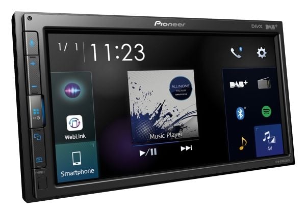 Pioneer SPH-EVO62DAB-UNI, Svart, 1 DIN, 50 W, MOSFET, AAC, FLAC, MP3, WAV, WMA, JPEG