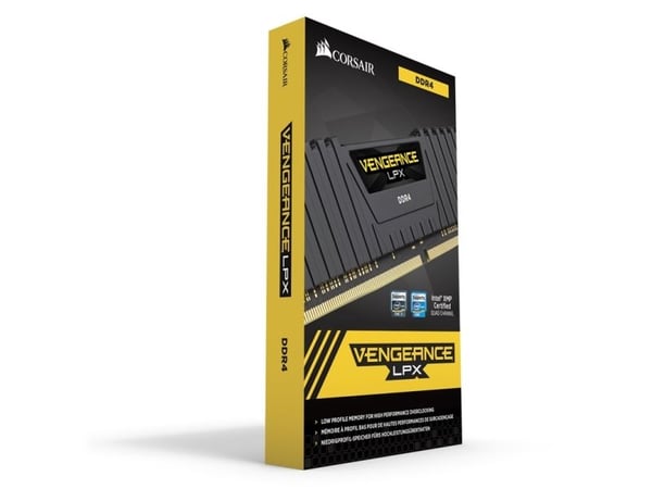 CORSAIR Vengeance LPX - DDR4 - sett - 64 GB: 4 x 16 GB - DIMM 288-pin - 3200 MHz / PC4-25600 - CL16 - 1.35 V - ikke-bufret - ikke-ECC - svart