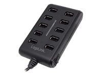 2Direct UA0125, USB 2.0, USB 2.0 Type-A, 480 Mbit/s, musta, Pyöreä kaapeli, AC