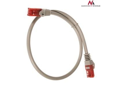 Maclean MCTV-301 S - Koblingskabel - RJ-45 (hann) til RJ-45 (hann) - UTP - CAT 6 - innendørs, formstøpt, utendørs, uten hindringer - grå
