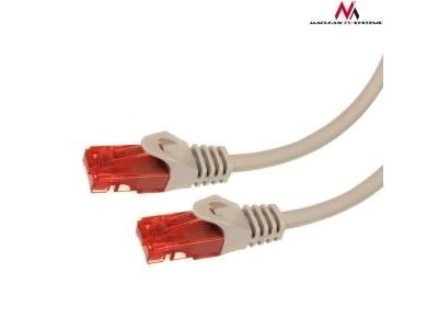 Maclean MCTV-301 S - Koblingskabel - RJ-45 (hann) til RJ-45 (hann) - UTP - CAT 6 - innendørs, formstøpt, utendørs, uten hindringer - grå