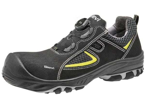 Sievi 43-52156-113-08M-43, Hankjønn, Safety shoes, Svart, EUE, Polyuretan (PU), Termoplastisk polyuretan (TPU), Lær