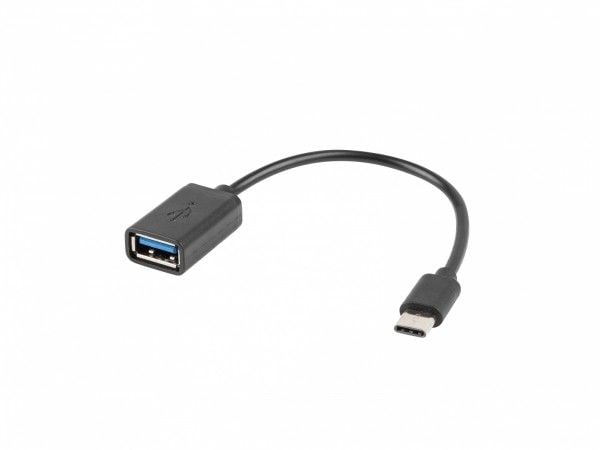 Lanberg - USB-adapter - USB-C (hann) til USB (hunn) - USB 2.0 OTG - 15 cm - svart