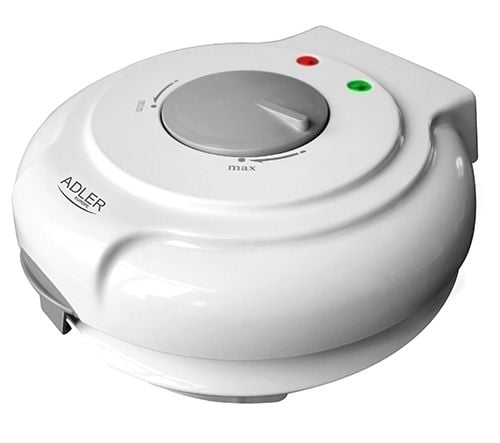 Adler Vaffeljern AD 3038 1500 W, Antall bakverk 1, Iskone, Hvit