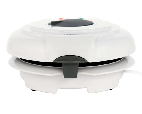 Adler Vaffeljern AD 3038 1500 W, Antall bakverk 1, Iskone, Hvit