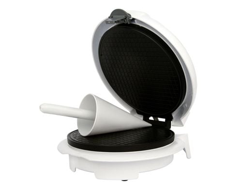 Adler Vaffeljern AD 3038 1500 W, Antall bakverk 1, Iskone, Hvit