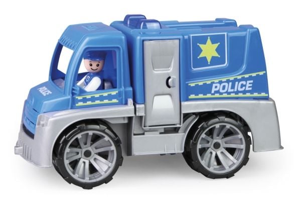 Lena TRUXX 04455, lastebil, politi, innendørs/utendørs, 2 år, plast, svart, blå, grå