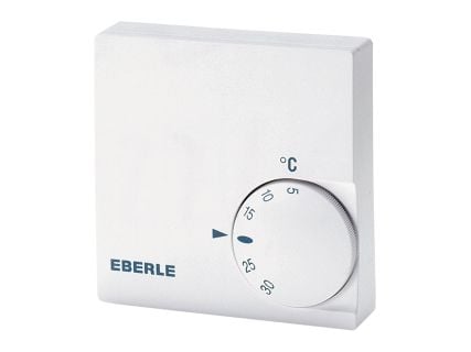 Eberle RTR-E 6121, Hvid, IP30, 5 - 30 °C, °C, Strøm, 230 V