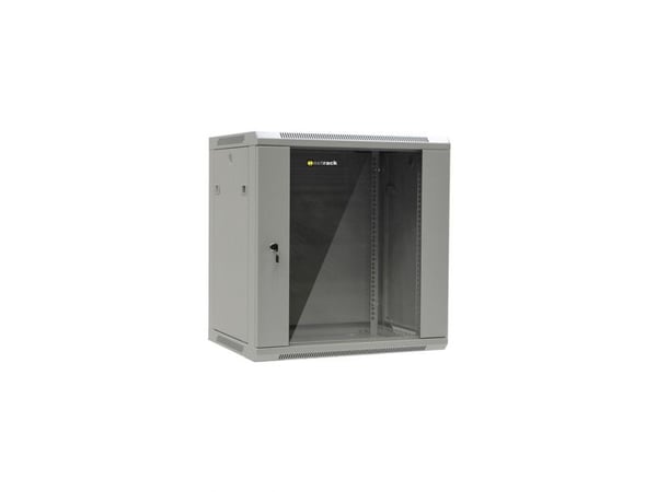 Netrack - Rack skap - veggmonterbar - grå - 12U - 19"