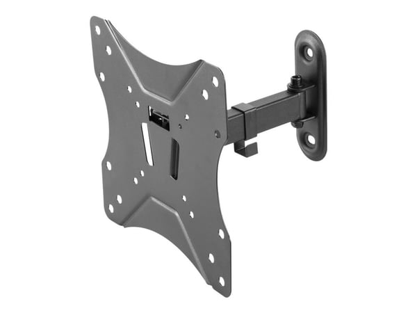 DELTACO Office ARM-0252 - Brakett - full bevegelse - for LCD-skjerm - stål - finteksturert svart - skjermstørrelse: 23"-42" - veggmonterbar