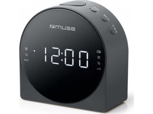 Muse M-185 CR, Klokke, Digitalt, FM, MW, LED, 2,29 cm (0.9"), Hvit